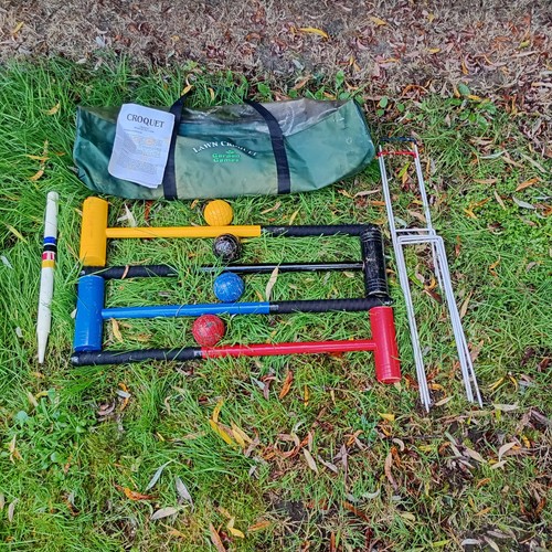 Garden games lawn croquet set - garden,