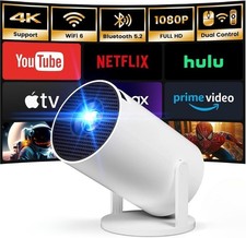 HY300 Plus Android Projector Smart HD WiFi Mini Bluetooth Office Home Theater