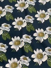 HARLEQUIN CURTAIN FABRIC DESIGN "Paeonia" 3 METRES AZURITE/MEADOW/NECTAR