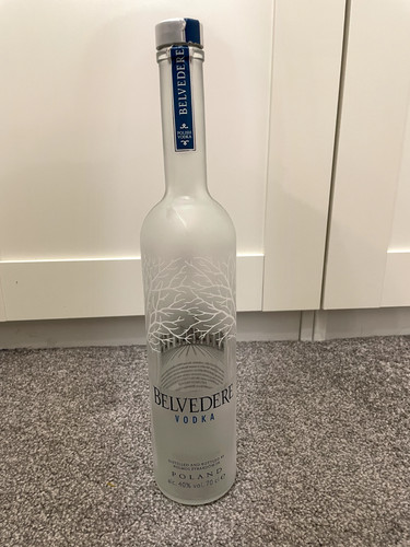 Empty belvedere vodka - empty,