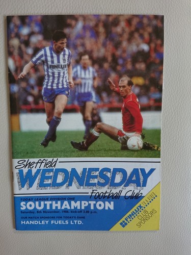 Football match programme and - football,