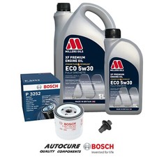 FOR FORD TRANSIT CONNECT 1.8 TDCI MK1 2006-2009 BOSCH OIL FILTER SERVICE KIT 6L