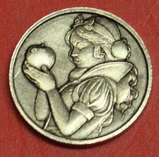 HOBO Nickel Snow White Made from a Real US Nickel