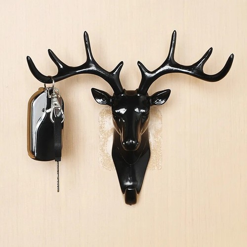 Deer antlers wall hook vintage - deer,