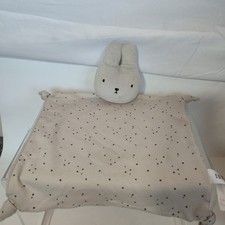 George Asda Comfort Blanket Comforter Blankie Doudou Bunny Rabbit Beige Stars