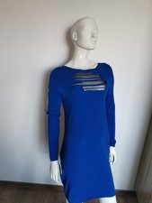 SARAH PACINI blue knit shift