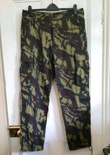 Genuine Rare Vintage Portuguese Army Jungle Lizard Camo Combat Trousers 36/31