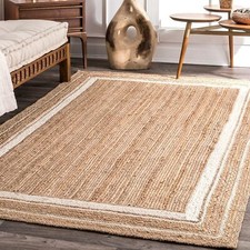 Rug Jute  Handmade Rectangle