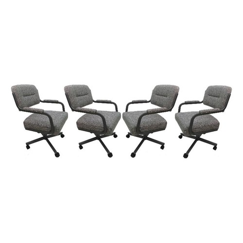 Swivel metal caster dining - -,