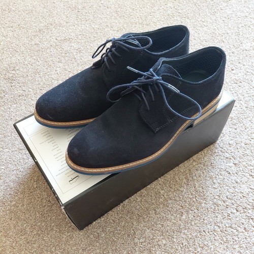 Men navy suede derby shoes - navy,