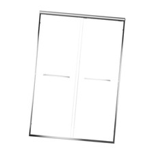 High-End Shower Door: Chrome