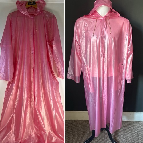 Pvc hooded rain coat - hooded,