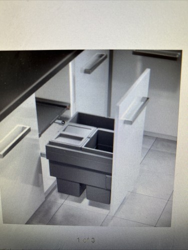 Pull out waste bin - bin,, triple