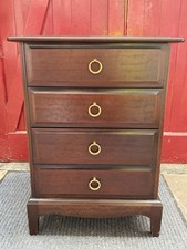 Stag 4 Drawer Bedside Chest