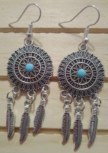 Dream catcher earrings - dream,