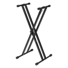 Stagg Double X Keyboard Electronic Piano Stand Height Adjustable Folding Rack