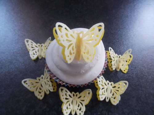 Precut double yellow edible - double,