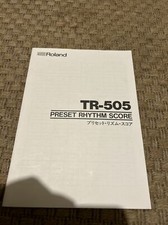 ROLAND TR-505 PRESET RHYTHM SCORE book manual patterns