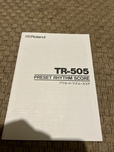 Roland 505 preset rhythm - roland,