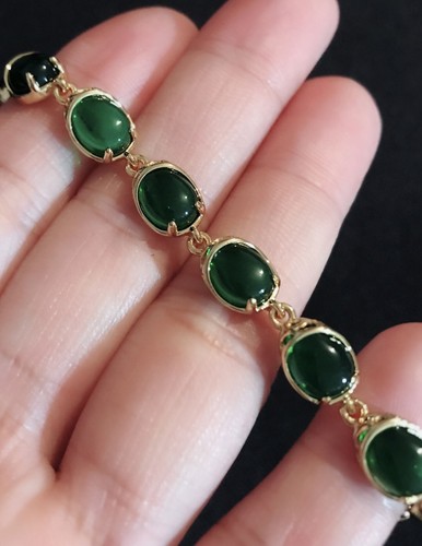 Vintage style green gemstones - vintage,