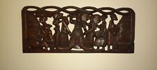 Wooden Carved African Wall Hanging/Head Board For Single Bed