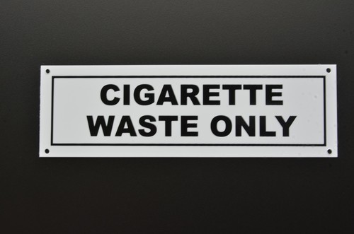 Cigarette waste only - waste, plastic