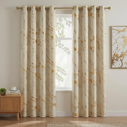Gazal vole beige - beige, gold