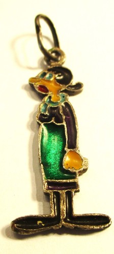 Silver vintage 1970s enamelled - vintage,