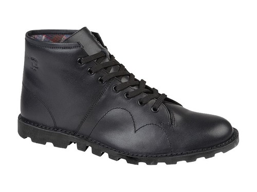 Grafters black leather monkey - black,