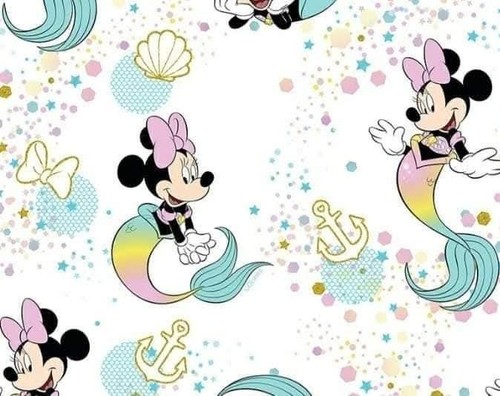 Minnie mouse mermaid cotton - mouse,