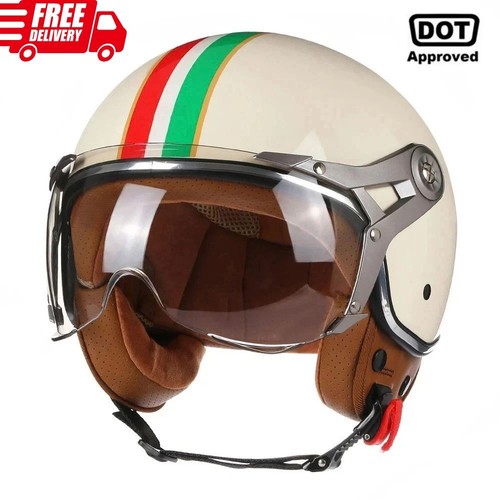 Open face motorcycle helmet - motorcycle,