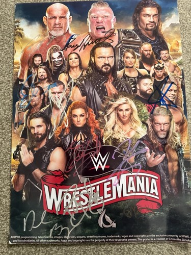 Wwe wrestlemania signed - wrestlemania,