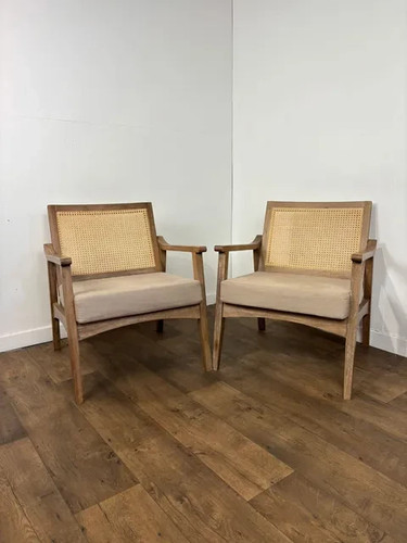 Pair modern armchairs with - pair,