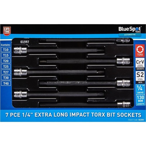 Bluespot 7pc extra long - long, impact
