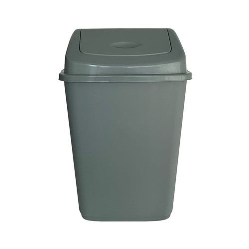 Litre swing top bin - swing, black