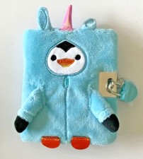 Paperchase A7 Pip Lockable Soft Fabric Covered Lined Notepad Notebook Journal