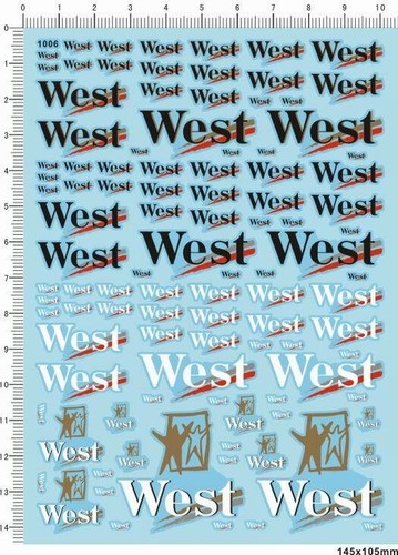 Water slide decals - water, 1/12