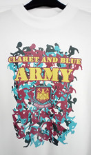 *RARE* West Ham United FC-Vintage 1990s Hammers Supporters Football T-Shirt XXL