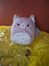 Squishmallows Laura Plush 7.5" 18 cm Pink Cat New with Tags