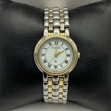 24mm Accurist Cal 6L12 SR621SW Date Dial Two Tone Watch Untested Parts / Repair