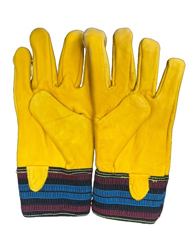 Fleece lined leather gloves - fleece,