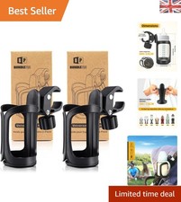 Adjustable Drink Organizers - Pack of 2 for Strollers, Wheelchairs & Trolleys