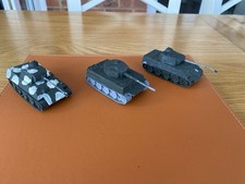 3 Vintage Airfix HO/OO Scale Poly German Tanks