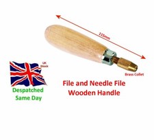 Wooden Needle File Handle With