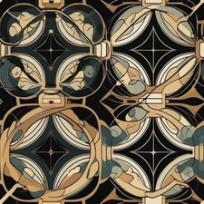 20x Art Deco Peel and Stick