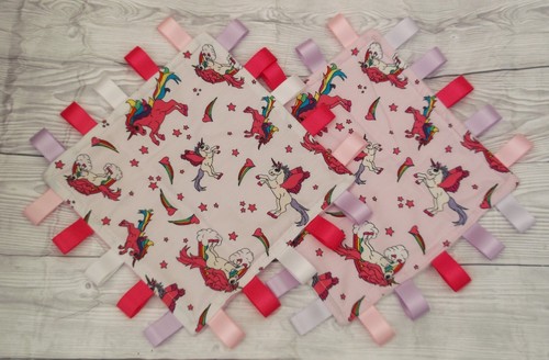 Rainbow unicorn taggies - unicorn,