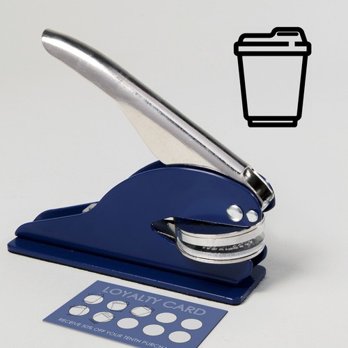 Loyalty card embosser - card, stamp