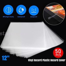 12 inch Record Sleeves Plastic Vinyl LP Single 12" Outer Album Covers 50/100 pcs