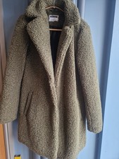 Khaki Green Boucle Coat From