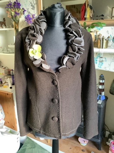 Kaliko brown boiled - brown, wool